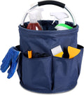 17L Cleaning Caddy with Handle & 6 Pockets, Foldable Cleaning Supply | Portable Shower Caddy, 600D Oxford Fabric Storage Basket for Home, Camping, Gardening, Bathroom by FL