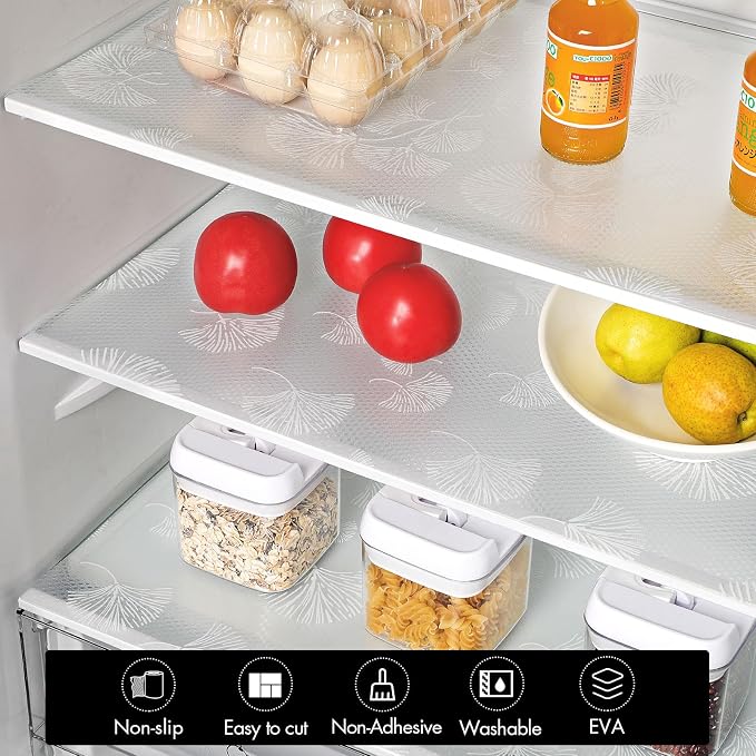 Cooyes Shelf Liner, Non Adhesive Drawer and Cabinet Liner, EVA Washable Oil-Proof Shelf Paper for Kitchen Cabinets, Refrigerator, Storage, Desks with Modern Pattern（23.6" W x 236" L） - Image 7