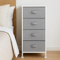Amazon Basics Fabric 4-Drawer Storage Organizer Unit for Closet, Bedroom, White by AmazonBasics