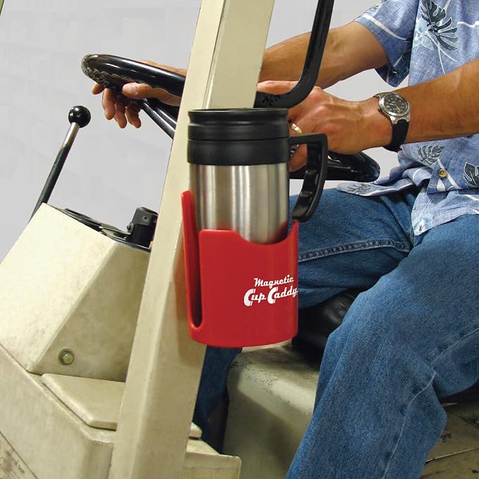 Master Magnetics Magnetic Cup Holder - Caddy for Bottles,Glasses,and Cans - Fits on Fridge,Lawnmower,Forklift,Cart,or Ladder - Heavy-Duty Magnet,(Pack of 6) - Image 6