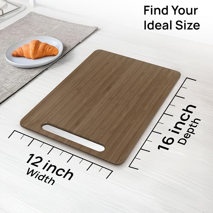 Ibyx Appliance Slider, Sliding Tray for Coffee Maker, 12 x 16 in, Brown | For Coffee Maker & Heavy Kitchen Appliances, Easy Slide, Made of Premium Bamboo, Space-Saving Kitchen Organizer 40lb Capacity - Image 3