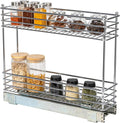 Household Essentials Chrome 2-Tier Sliding Cabinet Organizer, 5" by HouseholdEssentials