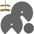 2 Pack 26In Lazy Susan Shelf Liner, Upgraded Composite Materials Circle Lazy Susan Liner for Kitchen Cabinets, Non Adhesive Liners Mats for Shelf Drawer Refrigerator Cupboard, Gray by Lconvicely