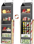 Over Door Wrapping Paper Organizer Storage with 3 Removable Drawers & Side Pockets – Dual Use Design with Elastic Straps – Christmas Gift Wrap Storage for Ribbons, Bows, Ornament and Other Tools 1Pack by Ofiray-home