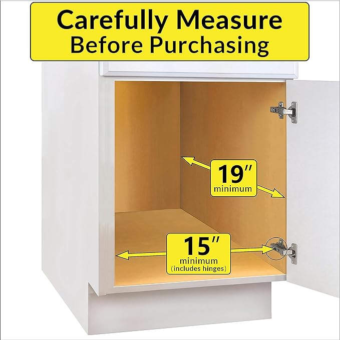 LYNK PROFESSIONAL® Pull Out Cabinet Organizer, Kitchen Slide Out Drawer | 14W x 18D chrome rollout shelf creates easy-access storage for cookware, pantry items and kitchen essentials inside cabinets - Image 4