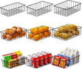 Joben Oligey 9 PACK (3 Szie) Small Wire Storage Baskets for Organizing,Pantry Organization Bins for Cabinets, Metal Basket for Kitchen, Bathroom Organizer (Black-9) by JobenOligey