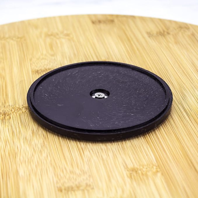 TB Home 14 Inch Bamboo Lazy Susan Turntable for Kitchen & Table Top | Keep spices, sauces, condiments, and seasonings within reach. Sized for kitchen cabinets, pantries, counters, and table tops. - Image 8