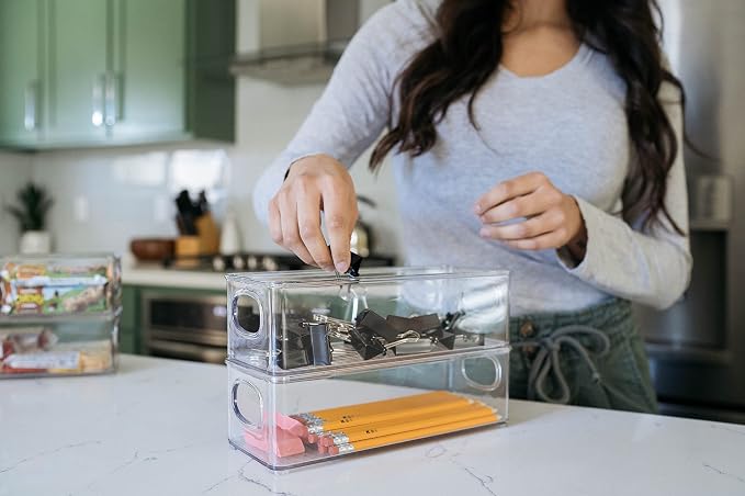 ClearSpace Plastic Pantry Organization and Food Storage Bin, 8 Pack | Clear food storage bins keep pantry, fridge, and kitchen essentials organized while maximizing storage space and easy access - Image 6