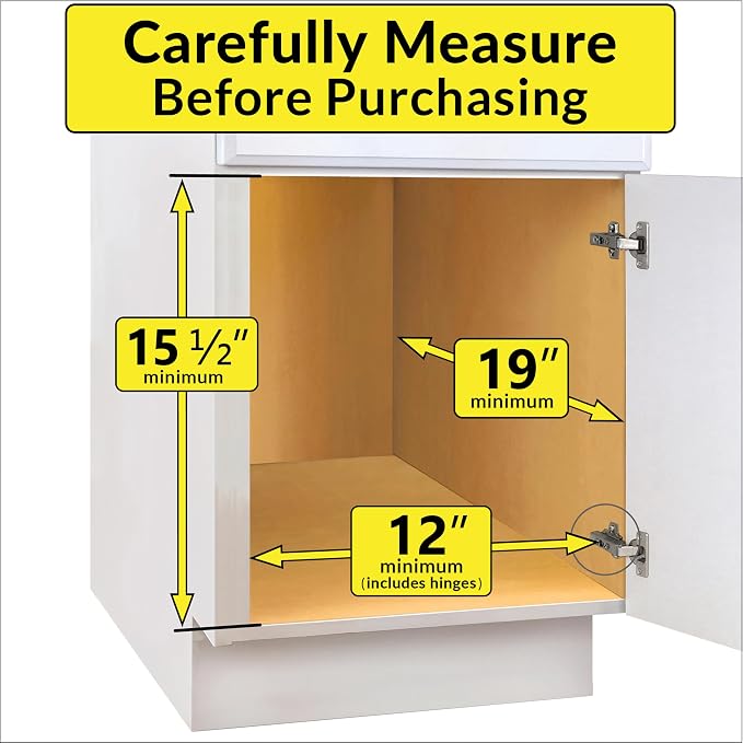 LYNK PROFESSIONAL® SELECT™ Pull Out Under Sink Kitchen Cabinet Organizer - 11.5 in. x 18 inch deep Drawer - Sliding Shelf Organizer and Undersink Storage Shelves - Lifetime Ltd. Warranty – Chrome - Image 4