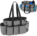 LoDrid Professional Cleaning Tote Caddy for Cleaning Supply, Gray | Cleaning Bag Organizer with Dividers and Handle Strap for Housekeepers Work, Bag Only by LoDridDirect