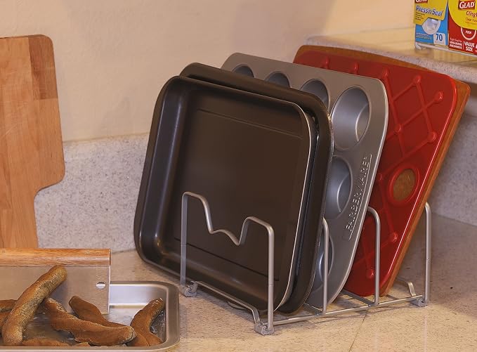 Simple Houseware Kitchen Houseware Organizer Pantry Rack, Silver - Image 3