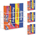 Evelots Kitchen Wrap & Food Bag Organizer Wall/Cabinet Mount, 4-Pack, White | Four baskets mount inside a cabinet or on a wall to keep foil, plastic wrap and food bags organized, saving counter space. by Evelots