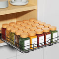 RCHYFEED Pull Out Spice Rack Organizer for Cabinet,10.5" Wx10.5Dx2.5H | Heavy Duty Spice Cabinet Organizer Metal Pull Out Spice Rack Vertical Spice Shelf for Cabinets & Pantry by RCHYFEED