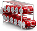 Sorbus Soda Can Rack Beverage Dispenser (1 Pack, Silver) – Holds 12 Standard 12oz Cans – Soda Can Organizer for Refrigerator, Pantry, or Countertop by Sorbus