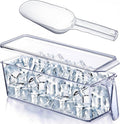 1 Set Ice Storage Bin for Freezer,12.4 x 3.94 x 3.94 Inches | Plastic Ice Container with Flexible Scoop Lid and Handle for Home Office Fridge Storage by Havawish
