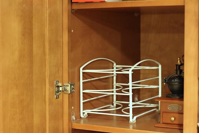 Deco Brothers Wrap Organizer Rack for Kitchen Cabinet, White | for Small / Standard Box, Height Clearance 2-1/2" - Image 3