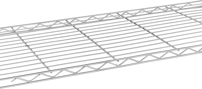 Whitmor Wire Shelving Unit, Metal Storage Shelves, Durable Heavy Duty Shelf, Easy Assembly for Pantry, Kitchen, Garage, Plant, 14" x 30" x 15" - Image 6