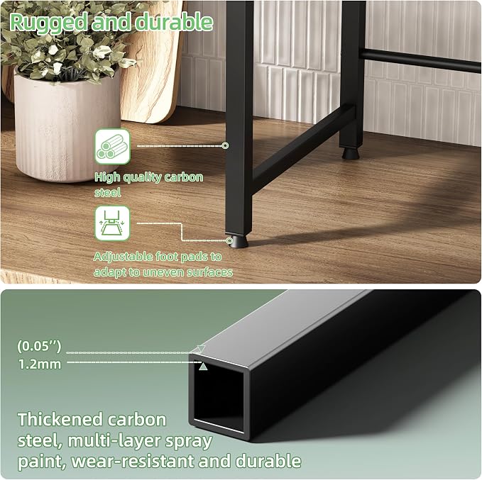 3 Tier Expandable Microwave Stand countertop,Microwave Oven Rack | microwave shelf with Cutting Board Holder and Knife Holder, storage shelf for pans &appliances,55 Lbs load Per Tier,Black - Image 4