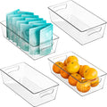 Simple Houseware 4 Pcs Pantry Clear Bin Storage Organizer, 14" x 7" x 3.75" by SimpleHouseware