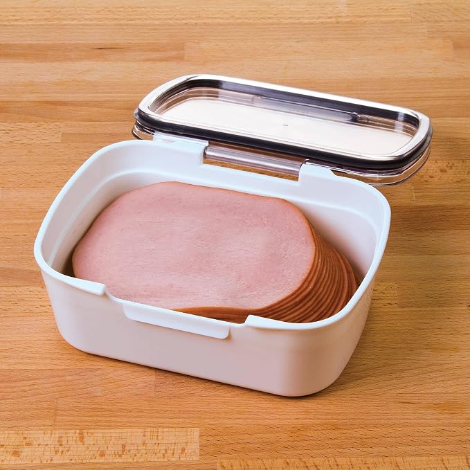 ProKeeper Mini Deli Food Storage Container, Airtight Seal, 5.75 Inches Long | Ideal for Deli Meats, Cheeses, and More, Dry-Erase Compatible Lid for Labeling, BPA-Free and Dishwasher Safe - Image 4