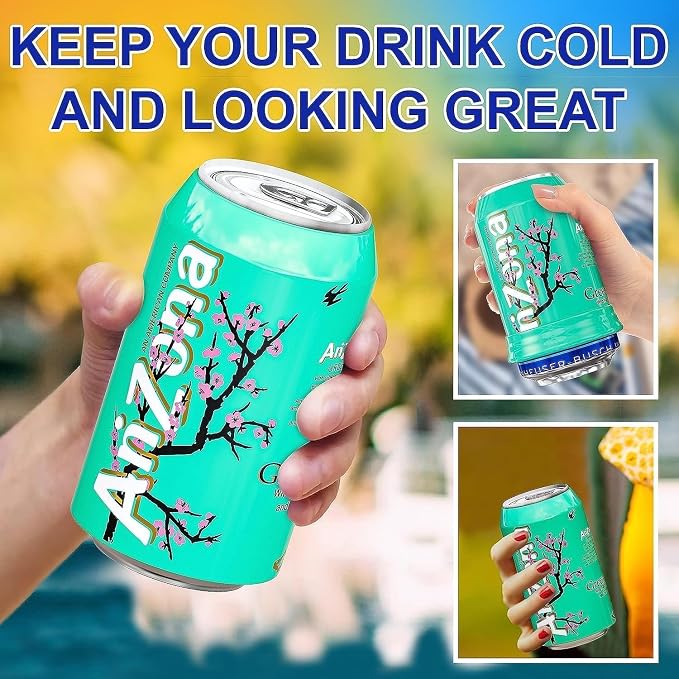 BeerSkin Silicone Can Covers that Look Like Soda 12 oz (355 ml) - 5 Pk | Fun Kozies, Cans for Camping, Outdoor Parties, Beach Accessories, Gift for Outdoor Lovers, Soda Can Cover - Mix - Image 5