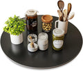 19.7" Lazy Susan Turntable–360° Sinteredstone Silent Anti-Slip Turntable, Table Top Centerpiece for Kitchen, Pantry, Spice Rack, Refrigerator & Dining Table, Black by ZLZELing