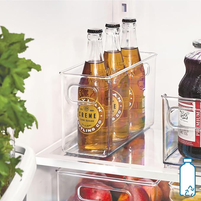 iDesign Slim Clear Plastic Storage Bin, Tall Narrow | Organizer, For Kitchen, Fridge, Freezer, or Pantry - Image 5