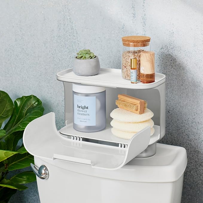YouCopia HideAway Toilet Cabinet, Over Toilet Bathroom Storage Organizer - Image 9