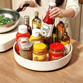 Lazy Susan Organizer Turntable, 11.8" Rotating Spice Rack Organization with Non-Slip Base & Raised Lip, Pantry Organizers and Storage for Cabinet, Kitchen, Bathroom, Countertop, Refrigerator by Gleynest