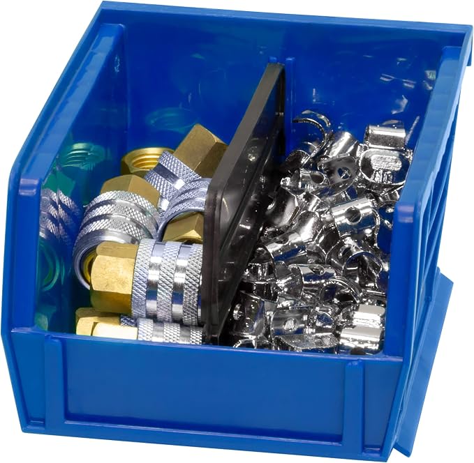 Akro-Mils 30210 AkroBins Plastic Storage Bins, Space-Saving Stackable Bins for Garage, Pantry, Craft Organization, 5" x 4" x 3", Blue,(Pack of 24) - Image 7