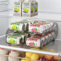 Drink Organizer for Fridge, Soda Can Organizer Dispenser for Refrigerator with Automatic Rolling,Organize Standard Size 11.15oz or 12oz Cans Drink,Save Space for Fridge、Kitchen、countertop by GoldOath