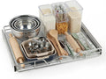 HOLDN’ STORAGE Pull Out Cabinet Organizer, 28”W x 21”D Cabinet Drawer | Heavy-Duty Caddy, Lifetime Limited Warranty, Steel Metal Cabinet Drawers, Chrome, Requires At Least 29-1/4” Cabinet Opening by HOLDN%E2%80%99STORAGE