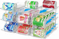 Can Organizer for Pantry Stackable 3 Tiers Can Storage Organizer Pantry Soda Can Organizer for Fridge 36 Cans Rack Automatic Rolling Canned Food Organizer for Refrigerator Kitchen Clear by BingoHive