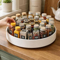 CTIME 11.8" Lazy Susan for Refrigerator, Lazy Susan Spice Rack | 360° Rotating, Non-Slip Base, 2in Raised Edge, for Kitchen, Pantry & Refrigerator by CTIME