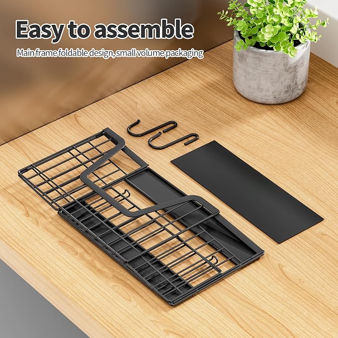 2 Pack Magnetic Shelf for Fridge, Fruit Potato & Onion Storage Bins | Magnetic Baskets for Fridge Shelves, Side of Fridge Storage Magnetic Spice Rack for Refrigerator Kitchen Laundry Organizer - Image 12