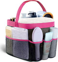 Mesh Shower Caddy Portable - 9 Pockets for College Dorm Room Essential | Large Capacity Mesh Shower Caddy with 9 Pockets, Portable Hanging Toiletry Bag for College Dorm, Gym, Camping and Beach by Attmu