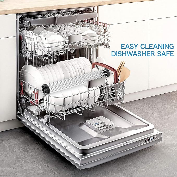 Stainless Steel Roll Up Dish Rack Over The Sink Roll Out Dish Drying Rack for Kitchen Dishes,Cups - Image 6