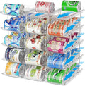 Can Organizer for Pantry Stackable 5 Tiers Can Storage Organizer Pantry Soda Can Organizer for Fridge 60 Cans Rack Automatic Rolling Canned Food Organizer for Refrigerator Kitchen Clear by BingoHive