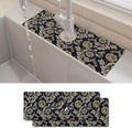 2PCS 15" X 5.5" Kitchen Sink Splash Guard Faucet Mat Floral Flower Super Absorbent Fast Drying Faucet Guard & Draining Mat Sink Splash Guard Behind Faucet for Kitchen, Bathroom by Unknown