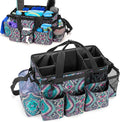 LoDrid Wearable Cleaning Caddy Bag with 4 Foldable Dividers, Totem | Cleaning Supply Organizer with Shoulder Strap and Side Handles for Cleaners & Housekeepers by LoDridDirect