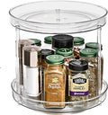 Sorbus 9 Inch 2 Tier Clear Lazy Susan Organizer, Turntable Organizer for Spice Organization for Cabinet, Lazy Susan Turntable for Kitchen, Home, Office, Closet, Classroom, Laundry Room Organization by Sorbus
