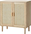 VEVOR Sideboard Cabinet, Buffet Cabinet with 2 Magnetic Doors and Adjustable Shelves, Sideboard Buffet for Hallway, Entryway, Living Room, or Kitchen, Natural by VEVOR