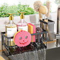 Cisily Sponge Holder for Kitchen Sink, Smiley Face Sink Caddy with Removable Brush Holder,Self-Draining Sponge Caddy for Sponge,Soap,Dish Brush,Scrubber,Kitchen Essentials and Gadgets by CISILYHOMELIFE