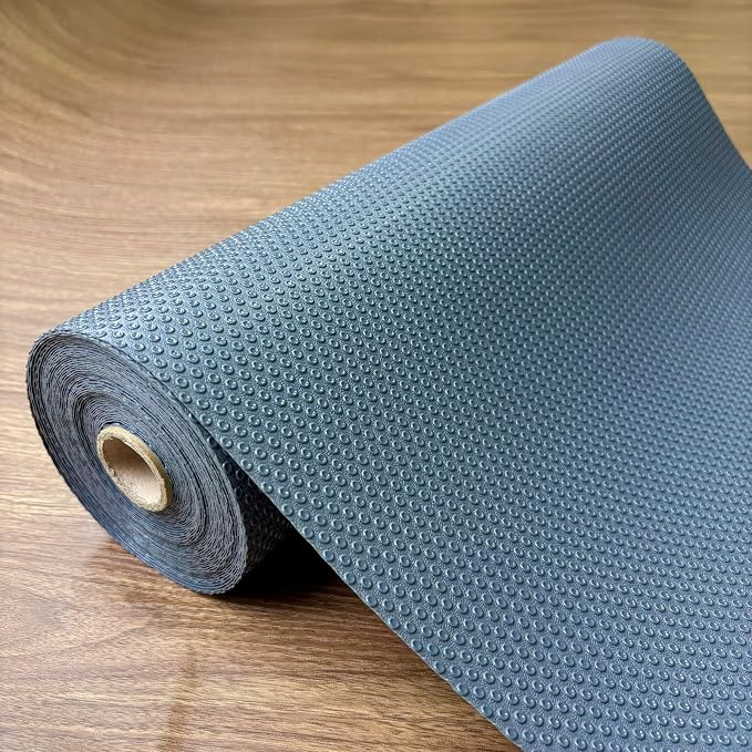 EVALAND Shelf Liner Cabinet Liner Non-Adhesive Drawer Liner 12 in x 33 FT | Non-Slip, Washable, Waterproof, Fridge Liners, Contact Paper, Shelf Liners for Cabinets, Kitchen, Refrigerator, Gray by EVALAND