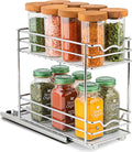 Pull Out Cabinet Organizer for Spices, Cans 4-1/2"W x 10-3/8"D x 8-7/8"H | Heavy Duty with Lifetime Limited Warranty, Pull Out Spice Rack, Cabinet Pull Out Shelf for Cans, Dishes, Etc, Easy to Reach by HOLDN%E2%80%99STORAGE