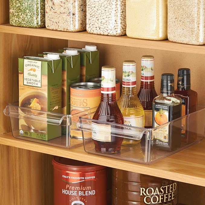 iDesign Fridge Storage Bin with Handle, Clear | Fridge Tray, For Cheeses and Snacks - Image 9