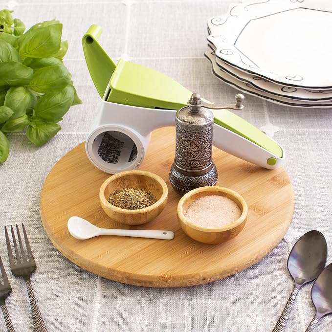 TB Home 10 Inch Bamboo Lazy Susan Turntable for Kitchen, Cabinet or Pantry | Keep spices, sauces, condiments, and seasonings within reach. Sized for kitchen cabinets, pantries, and countertops. - Image 3