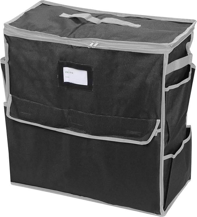Unique Holiday Storage Organizer for Gift Bag and Wrapping Accessories (Black) - Image 4