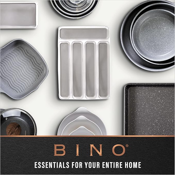 BINO | Plastic Storage Bins, Large | THE HANDLER COLLECTION | Multipurpose Organizer Bins | Kitchen Pantry Organizers and Storage | Clear Containers for Organizing Home | Freezer Organizer (Pack of 2) - Image 9