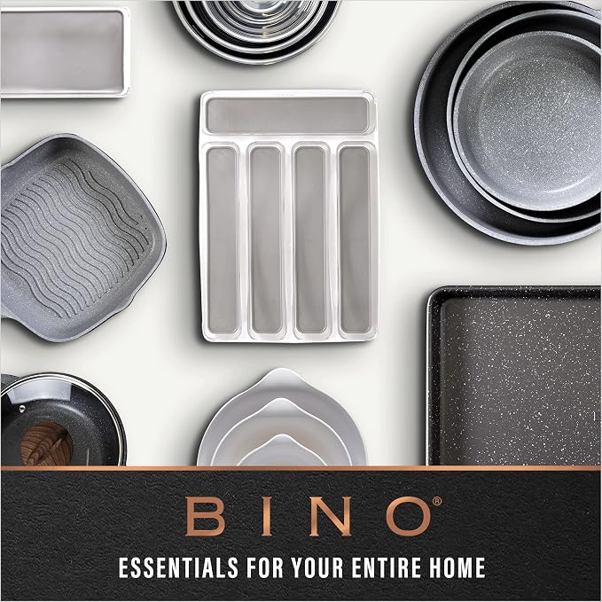 BINO | Plastic Storage Bins, Medium - Deep | THE HANDLER COLLECTION | Multipurpose Organizer Bins | Kitchen Pantry Organizers and Storage | Clear Containers for Organizing Home | Freezer Organizer - Image 9
